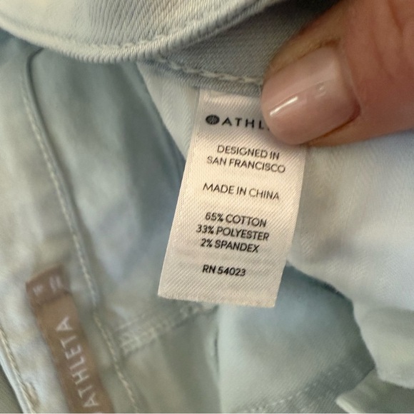 Athleta Sculptek Light Blue Denim Jeans 16 - Picture 9 of 11